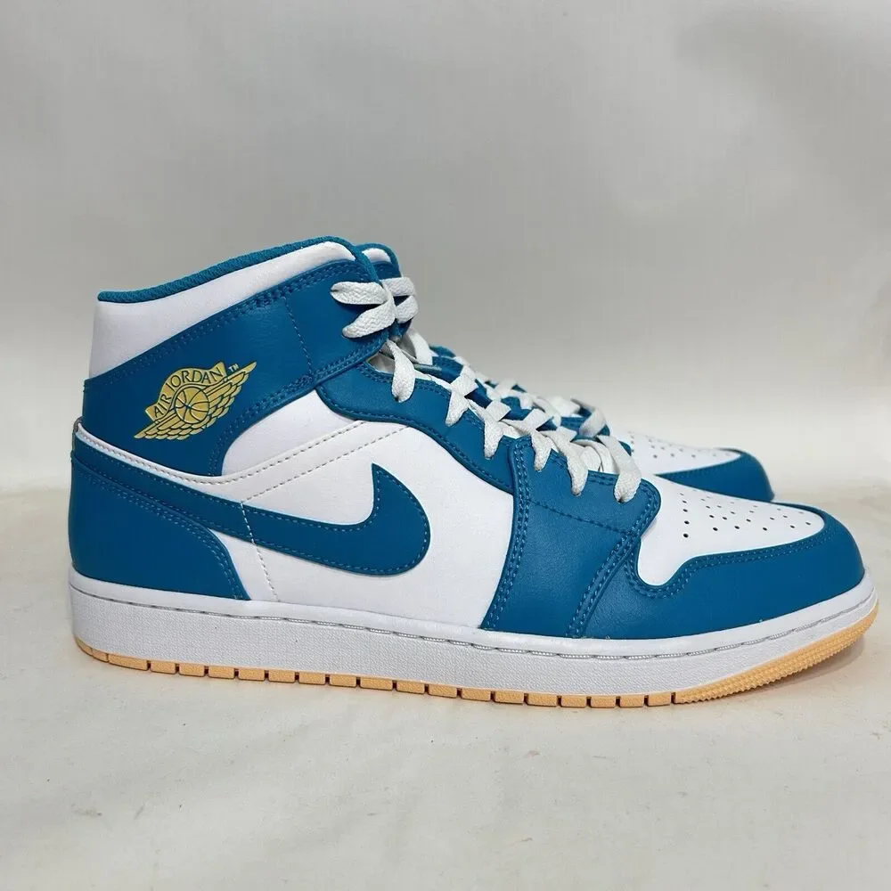 Nike Air Jordan 1 Mid “Aquatone/Celestial Gold” 2024